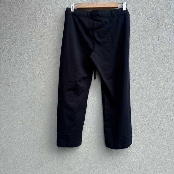 Patagonia Women's Small Cropped Leggings Pull on Pants Drawstring Wide Leg Black - Picture 5 of 7